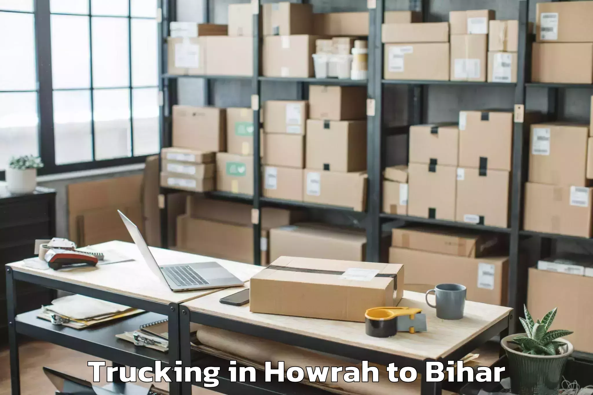 Affordable Howrah to Hathua Trucking